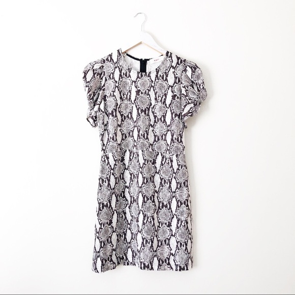 A.L.C. Snakeskin Print Short Sleeve Dress - Picture 5 of 10